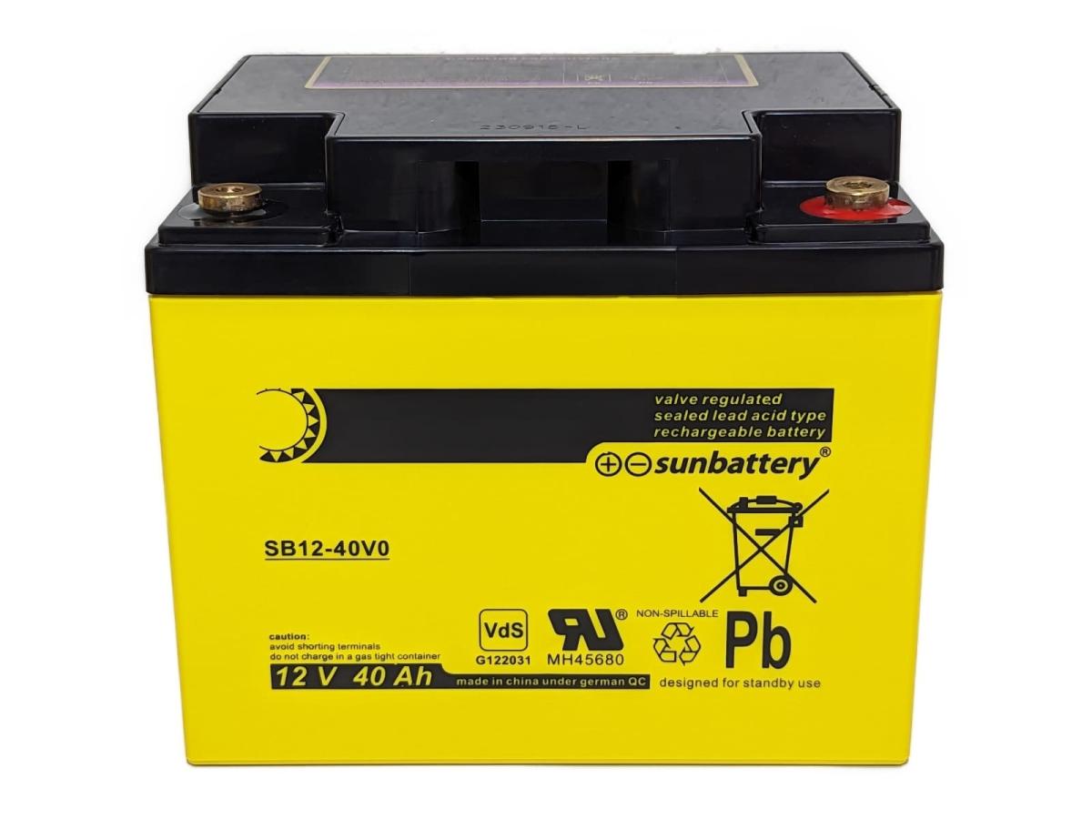 SUN Battery SB12-40V0 12V 40Ah Blei Akku AGM mit VdS